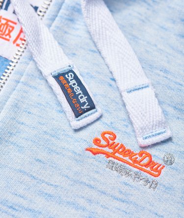 Felpa con zip e cappuccio Primary Orange Label Image 8