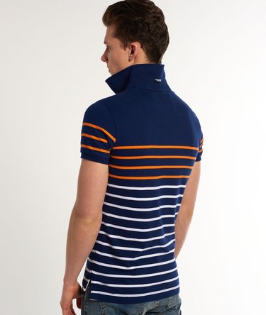Chest Band Breton Polo Shirt Image 4