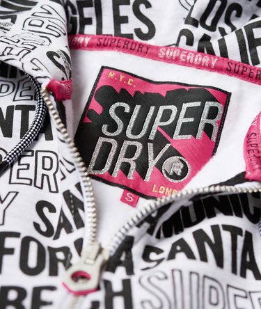 Logo All Over Print Zip Hoodie Image 6