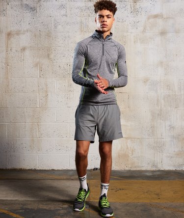 Sport Athletic Half Zip Henley Top Image 4