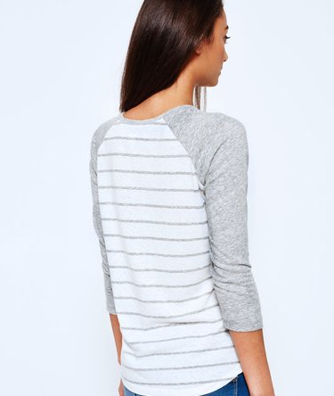 Stripe Baseball-Shirt Image 4