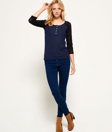 Slub Twist Jersey Lace Grandad-Shirt Image 3