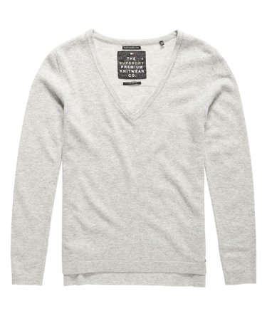 Pull en maille à col en V Luxe Image 2