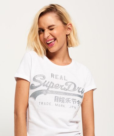 Pr&aelig;get Vintage Logo Glitter T-shirt Image 1