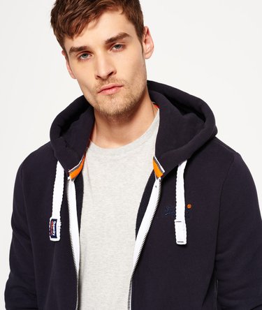 Orange Label hoodie met rits Image 5