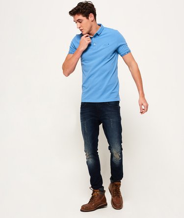 City Jaquard Pique Polo Image 3
