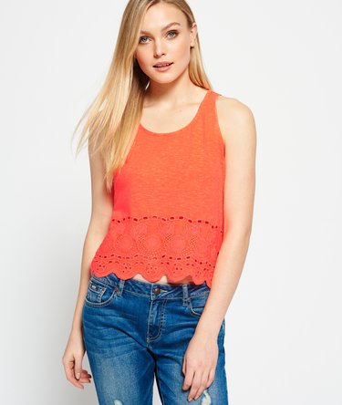 Beach Broiderie Shell Top Image 1