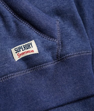 Borg hoodie met rits en appliqué Image 8