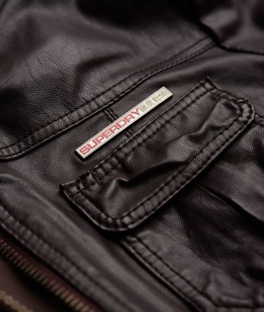 Faux Leather Roadie Jacket Image 6