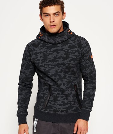 Gym Tech Funnel Neck Raglan Pocket Hoodie Image 1