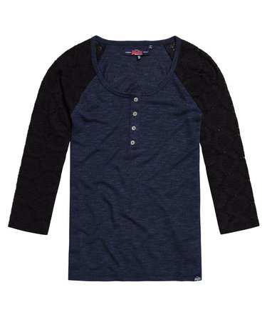 Slub Twist Jersey Lace Grandad-Shirt Image 2
