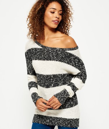 West Textured Stripe Knit Jumper Image 5