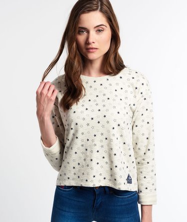 Glitter sweater met ronde hals Image 1