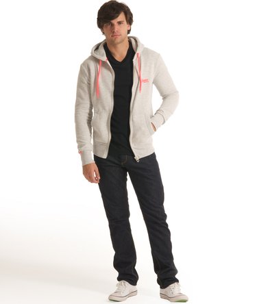 Pop Colour Zip Hoodie Image 4