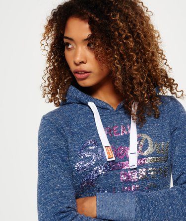 Vintage Logo Sequin Hoodie Image 5