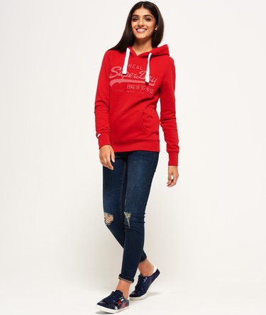 Vintage Logo Embossed Hoodie Image 3