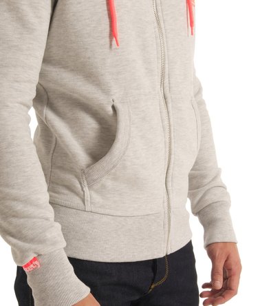 Pop Colour Zip Hoodie Image 7
