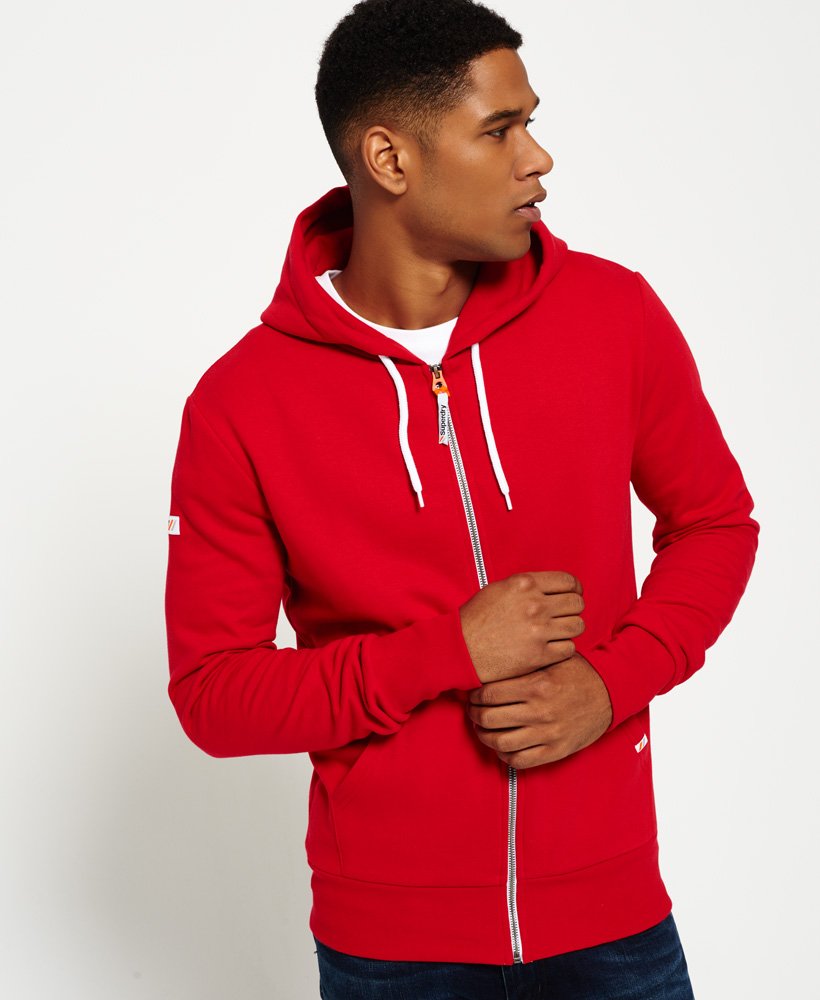 mens LA Athletic Zip Hoodie in AMERICAN RED | Superdry CA-EN