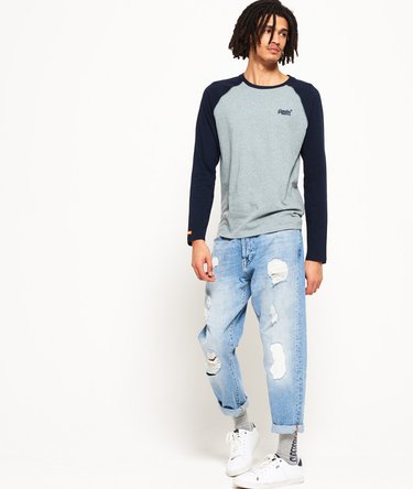 Orange Label Baseball Long Sleeve T-shirt Image 3