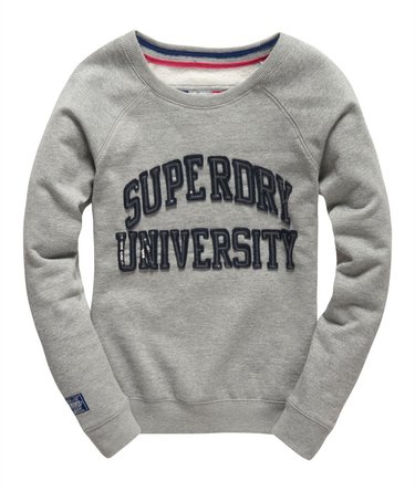 Core Appliqu&eacute; University genser med rund hals Image 2