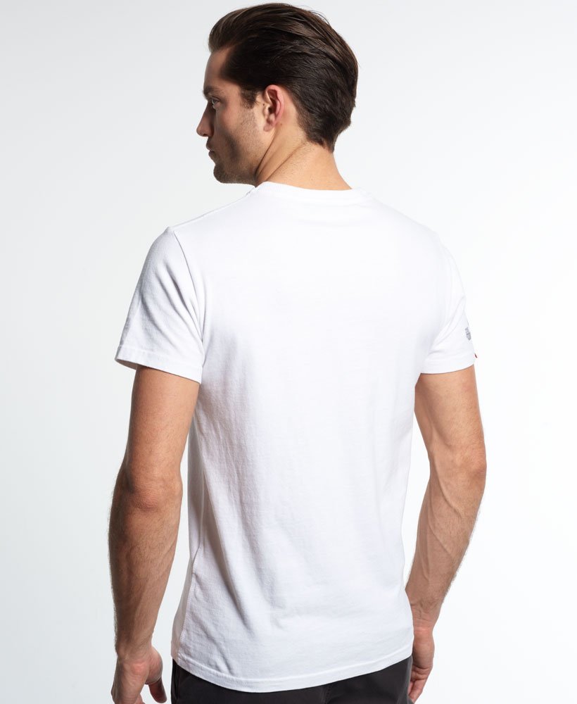 mens Osaka 6 T-shirt in OPTIC | Superdry US