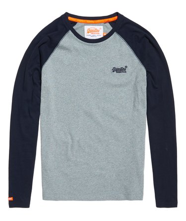 Orange Label Baseball Long Sleeve T-shirt Image 2