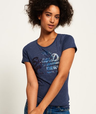 Vintage Logo Sequin T-shirt Image 1