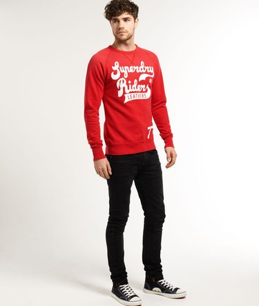 Worn Wash sweater met ronde hals Image 3