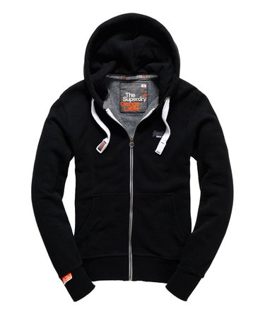 Orange Label Zip Hoodie Image 1
