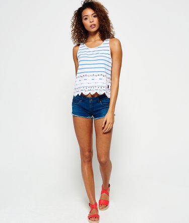 Shore Broderie Shell Top Image 3