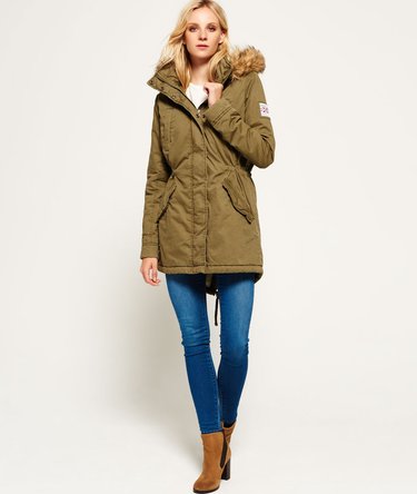 Faux Fur Hooded Rookie Military Parka Jacket Image 3