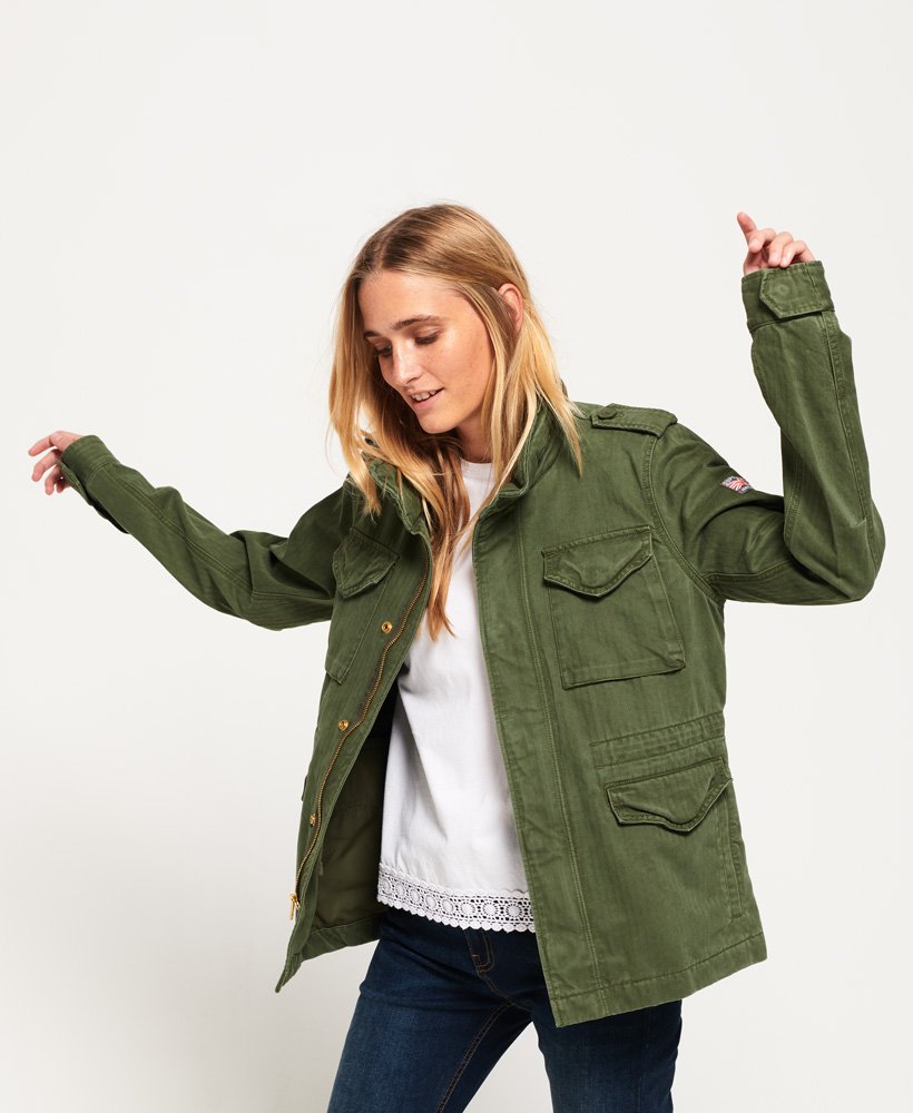 manteau superdry femme kaki