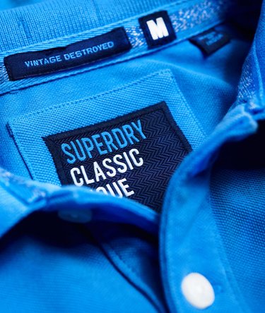 Vintage Destroyed Pique Polo Shirt Image 6