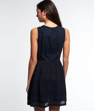 Lace Panel Skater Dress Image 4