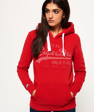 Vintage Logo Embossed Hoodie Image 1