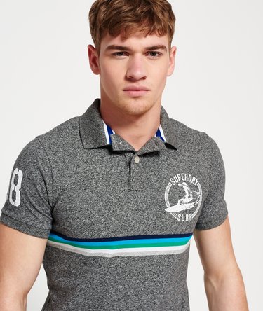Cali Surf Chest Stripe Polo Shirt Image 5