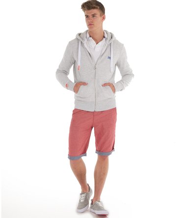 Orange Label Zip Hoodie Image 4