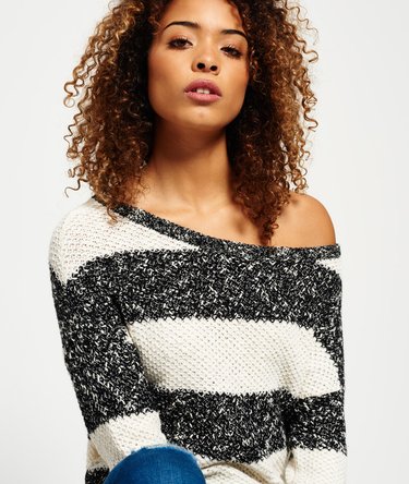 West Textured Stripe Knit Jumper Image 1