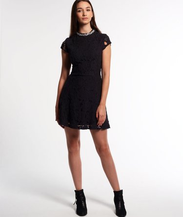 Eastern Lace Collar Band Kleid Image 3