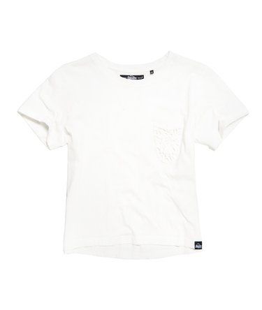 Lace Pocket Crop T-shirt Image 2