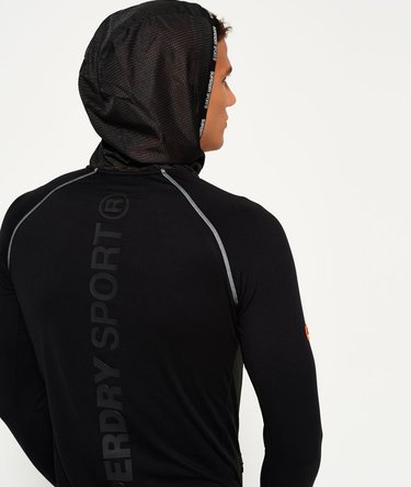 Sports Athletic 1/2 Zip Overhead Hoodie Image 5