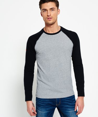 Orange Label Grit Baseball T-shirt Image 1