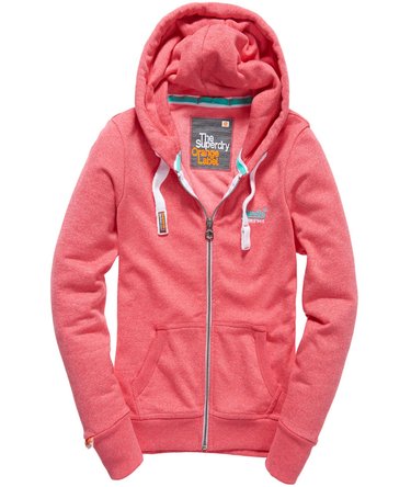 Orange Label Zip Hoodie Image 2