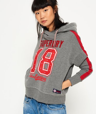 Tri League Slouch Hoodie Image 3