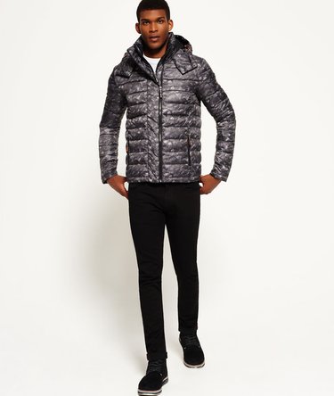 Fuji Jacke mit Doppelreißverschluss, Print und Kapuze Image 3