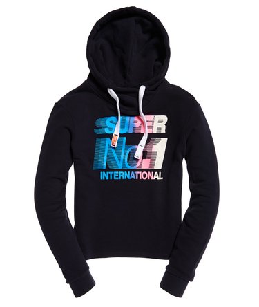 International Crop Hoodie Image 2