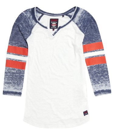 Burnout Notch Neck Baseball T-shirt Image 2