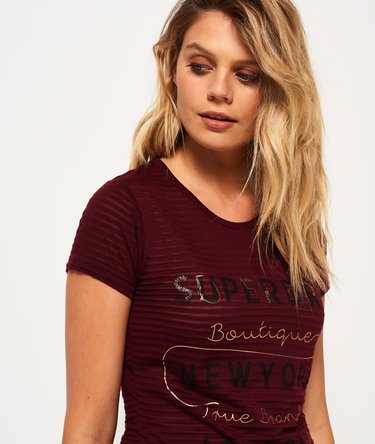 22 Glitter Burnout Stripe T-Shirt Image 5