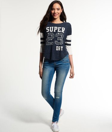 Football Lace Embroidery Top Image 3