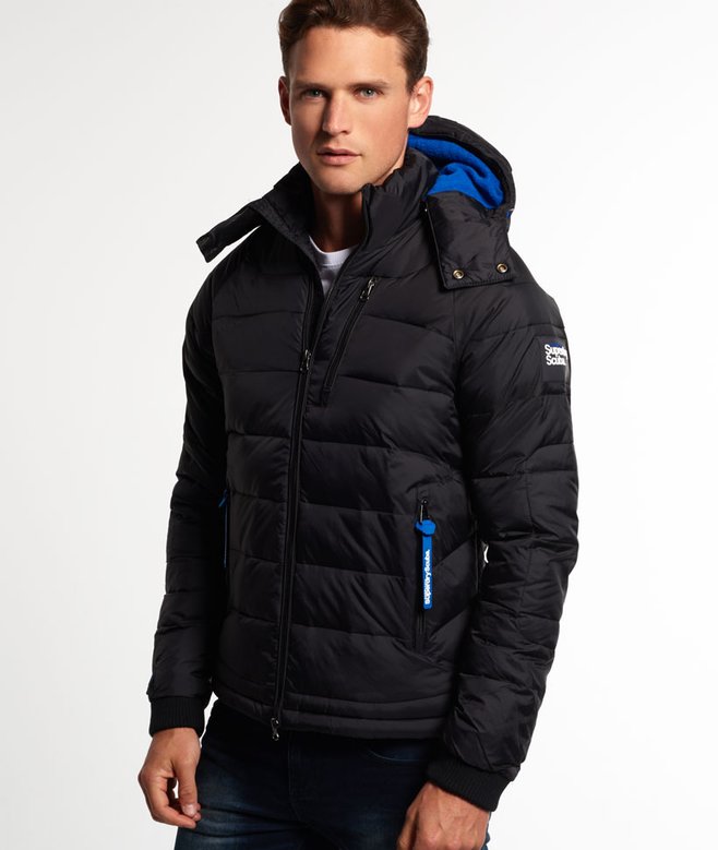 mens Wet Scuba Jacket in BLACK/ROYAL | Superdry UK